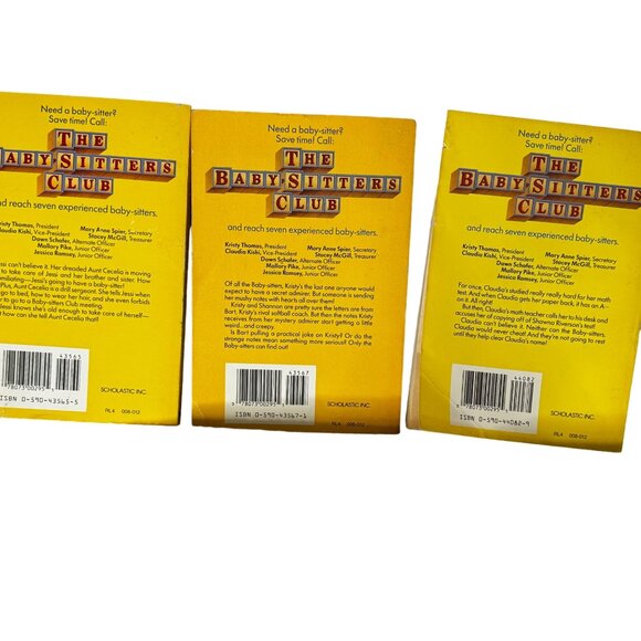 Vintage The Baby Sisters Club Books #36 #38 #40 Ann M Martin Scholastic - Picture 2 of 7